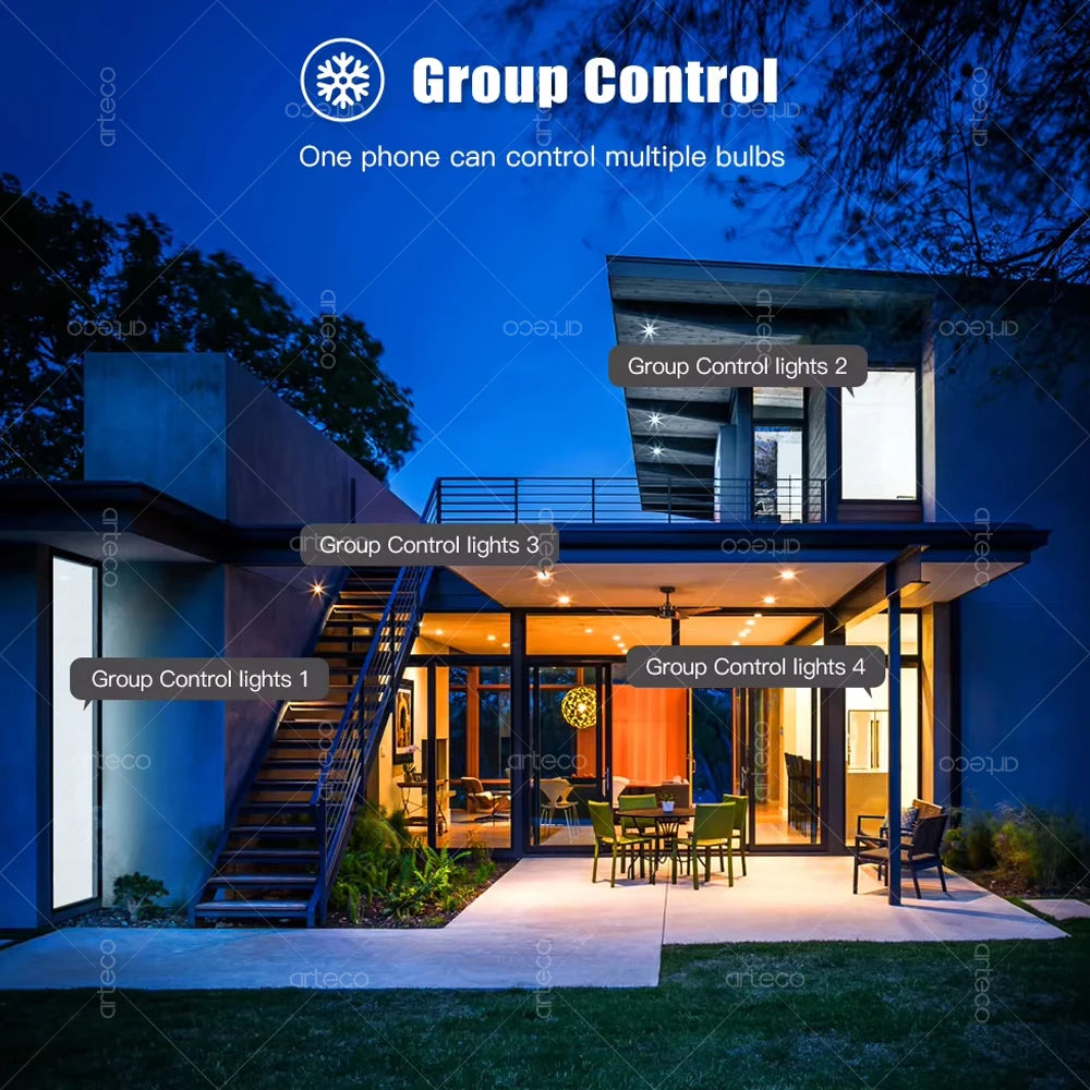 Tuya Smart Bulb — ZigBee, WiFi or Bluetooth, E27 / E14 / GU10, RGBCW