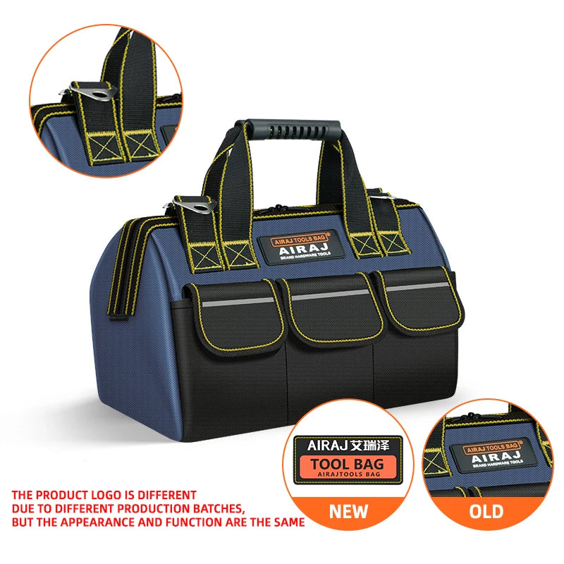 AIRAJ 1680D Oxford Electrician Tool Bag – Waterproof High-Capacity Storage Bag (13–18 inch)