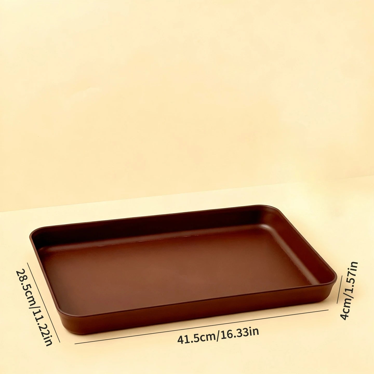 Deep Rectangular Plastic Storage Tray — Multi-Purpose Food & Kitchen Organiser