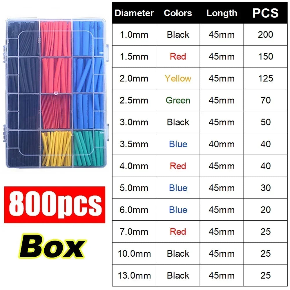 PE Heat Shrink Tube Kit — Flame-Retardant Electrical Cable Insulation