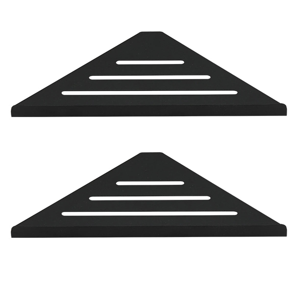 304 Stainless Steel Corner Shower Shelf — No-Drill, Double Tier, 31×21cm