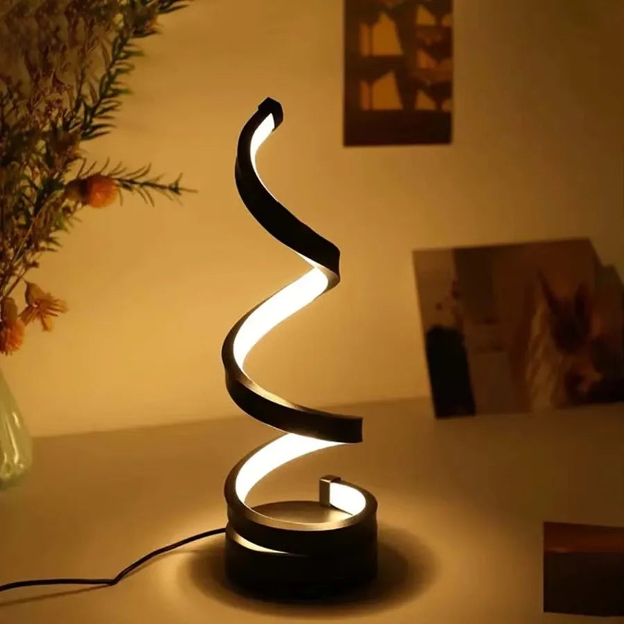 Spiral LED Night Light — 3 Colour Temperatures, Touch Dimming