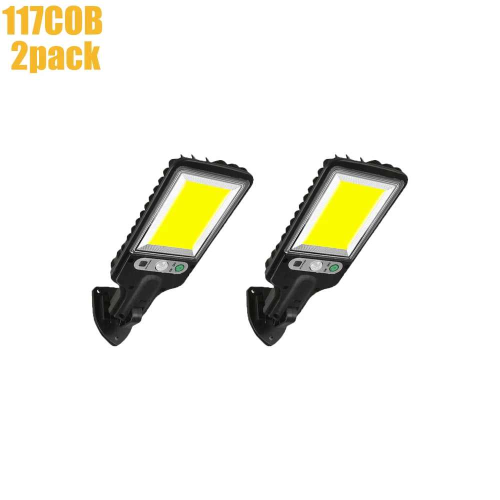 ZTree Solar Security Wall Light – COB LED Motion Sensor with 3 Modes for Garden, Courtyard & Patio (IP65)