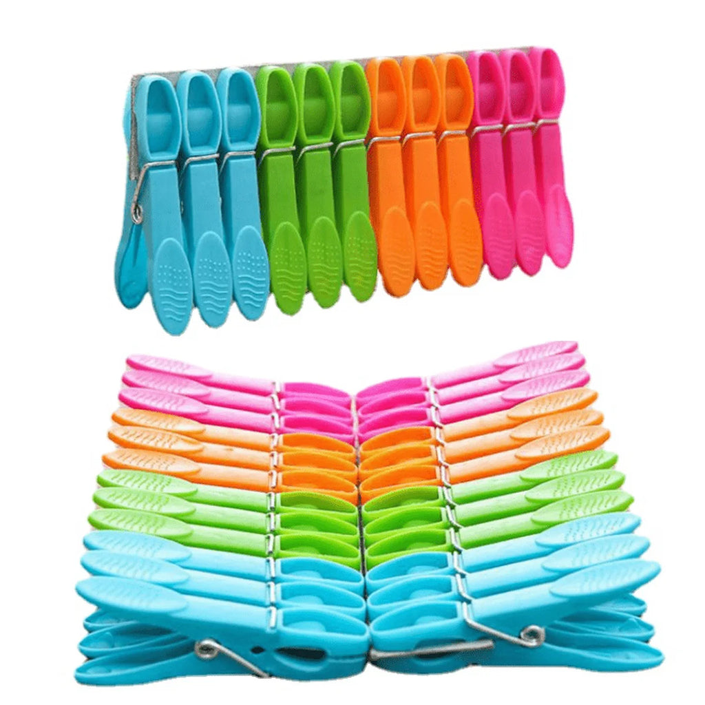Colorful Spring Clothespins – Set of 24