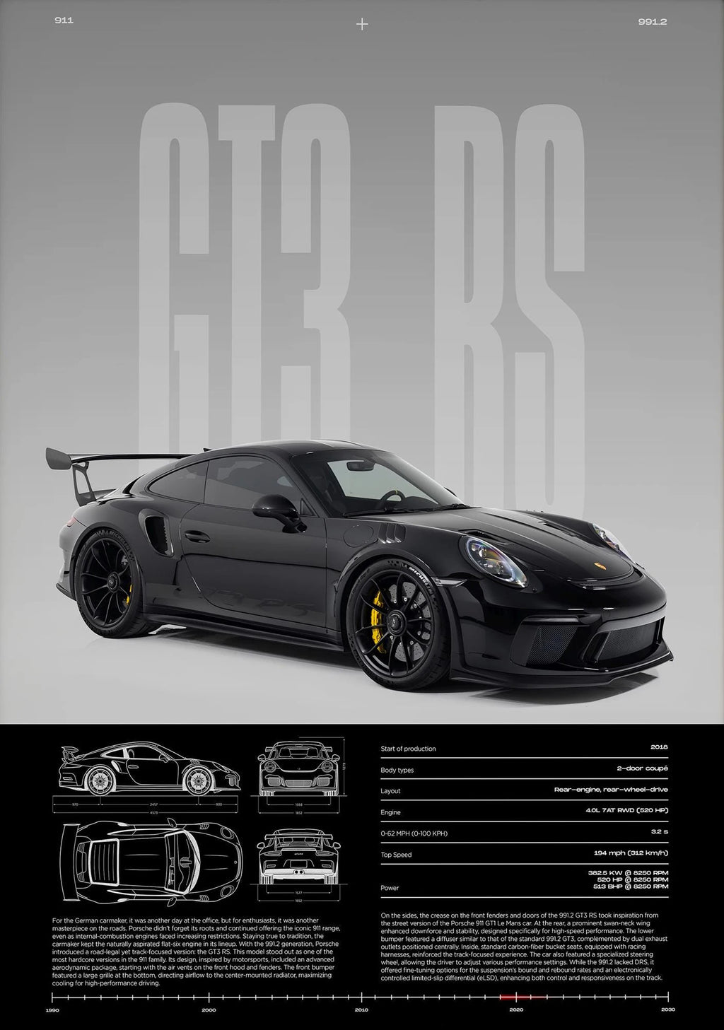 Luxury Sports Car Canvas Wall Art Poster — Unframed HD Print