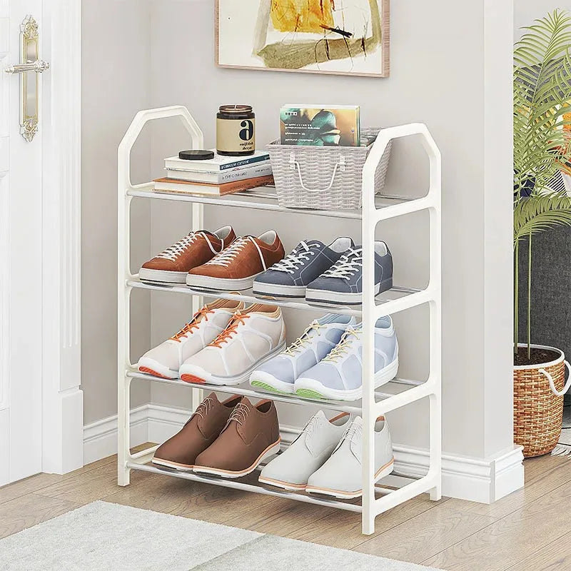 4-Tier Assembly Shoe Rack — Multifunctional Storage