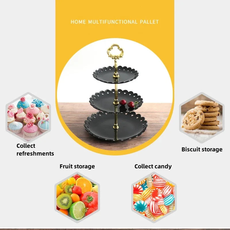 3-Tier Cupcake & Dessert Stand — for Parties, Weddings & Buffets