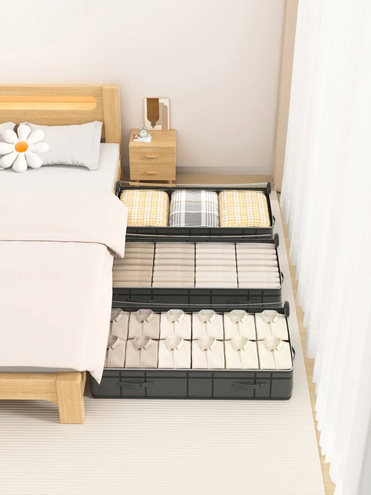 Foldable Large Under-Bed Clothes & Quilt Storage Bag