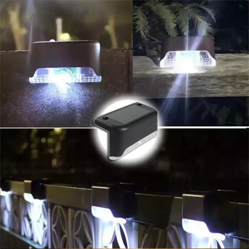 XIWANGFIRE Solar LED Step Light – IP65 Warm/Cool White for Stairs & Patio