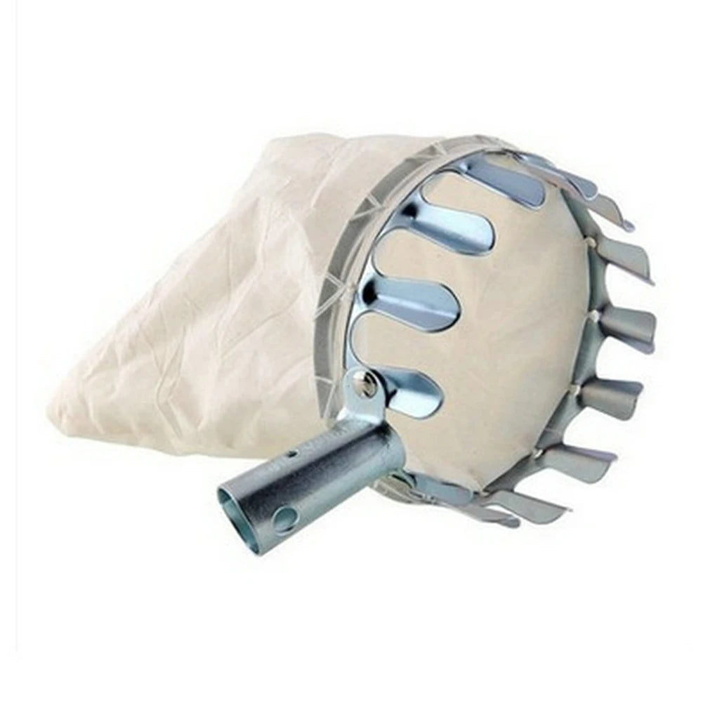 Telescopic Fruit Picker Basket – Stainless Steel Catcher for Apples, Oranges & High-Altitude Picking