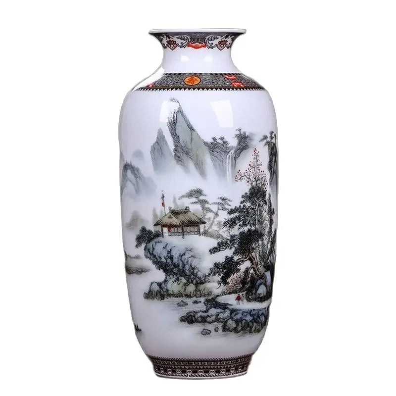 Jingdezhen Traditional Chinese Ceramic Vase — Fine Smooth Finish