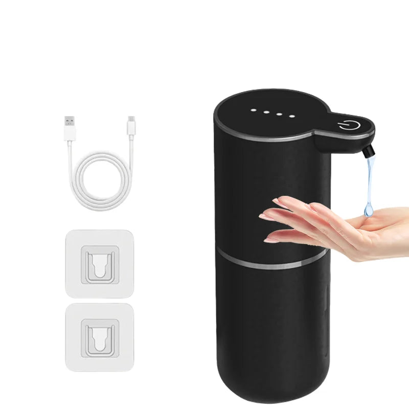 380ml Automatic Sensor Soap Dispenser — Rechargeable, 4-Level Dose, IPX5