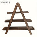 3-Tier Wooden Serving Tray — Rectangular, for Parties & Home Decor