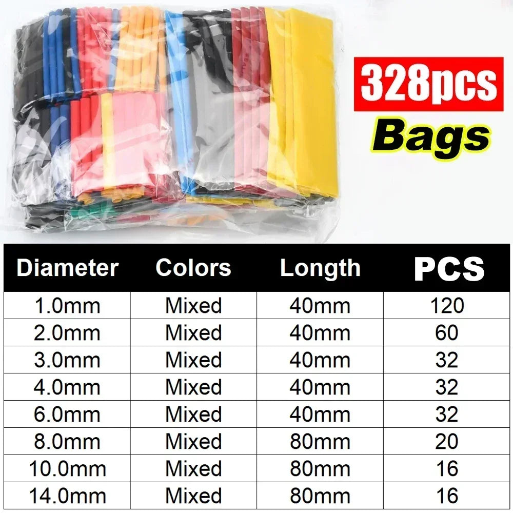 PE Heat Shrink Tube Kit — Flame-Retardant Electrical Cable Insulation