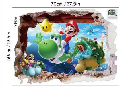 3D Cartoon Vinyl Wall Stickers — Kids Room & Nursery Decoration