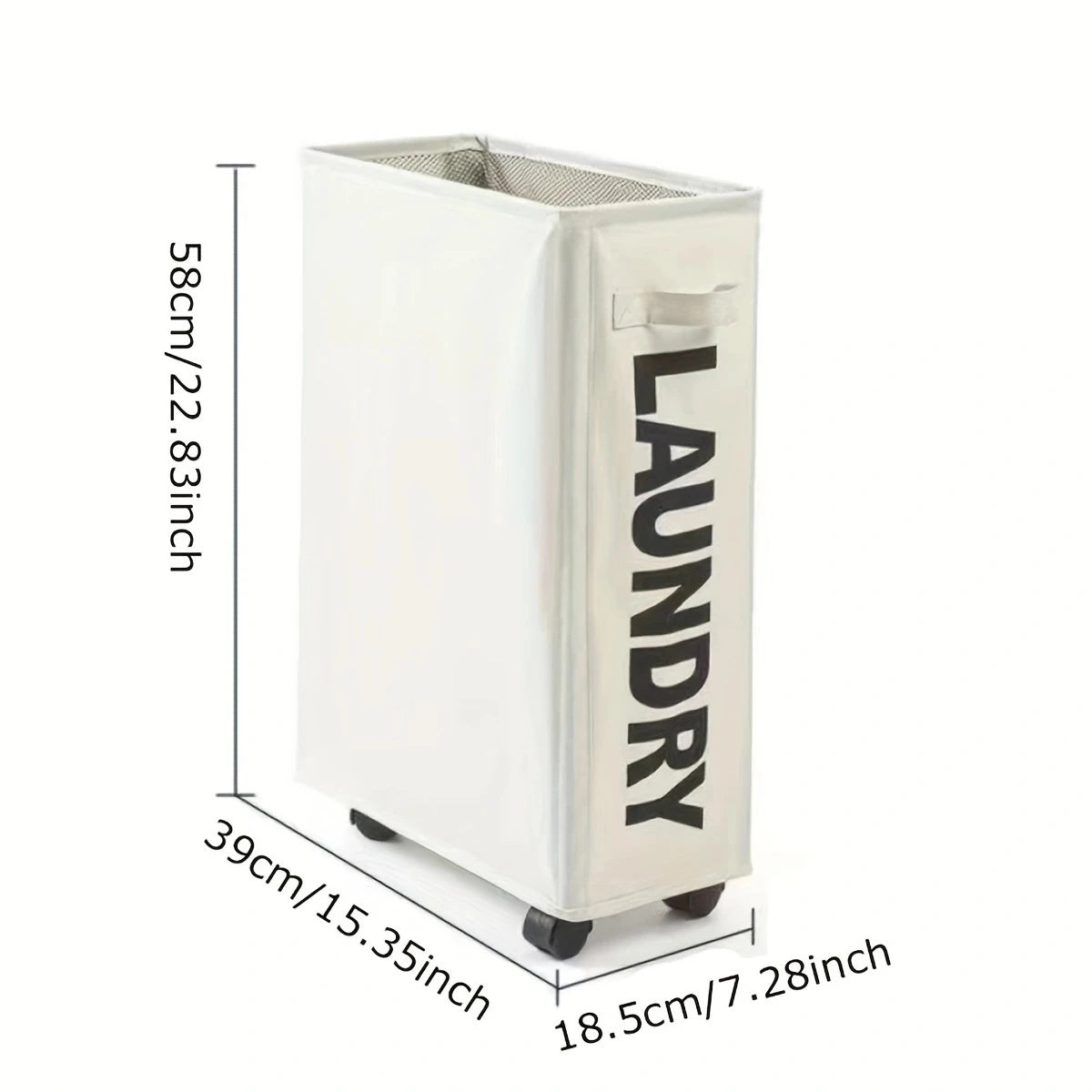 Large Foldable Laundry Basket with Wheels