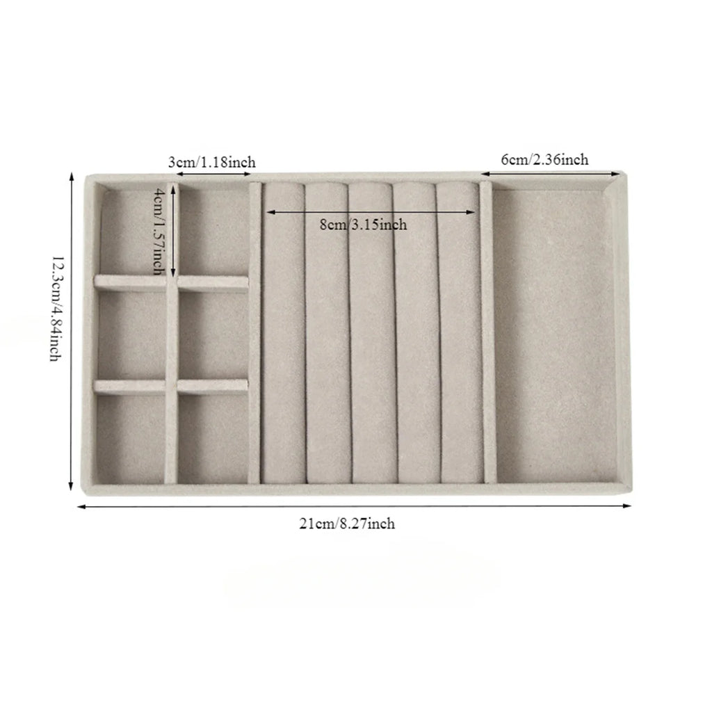 Velvet Jewelry Display Tray