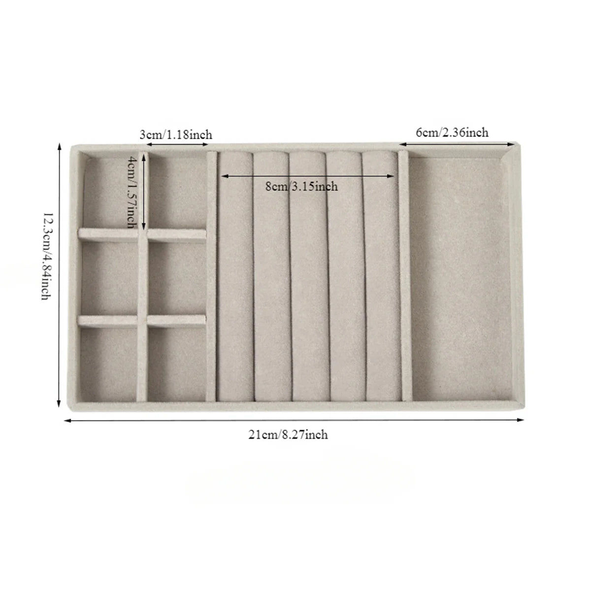 Velvet Jewelry Display Tray