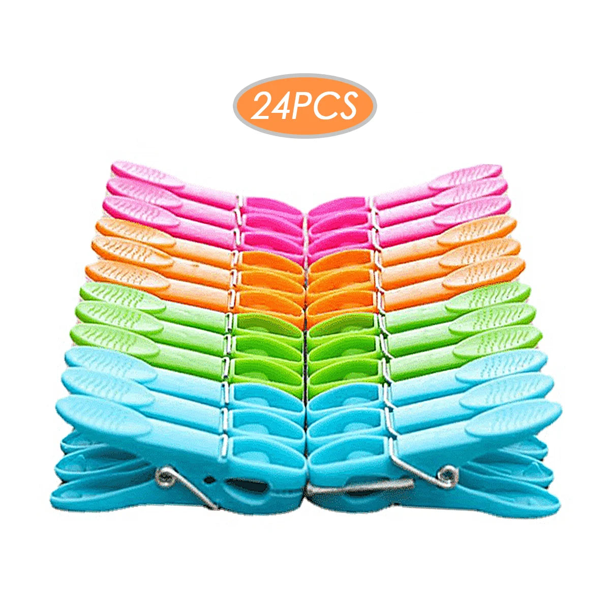 Colorful Spring Clothespins – Set of 24
