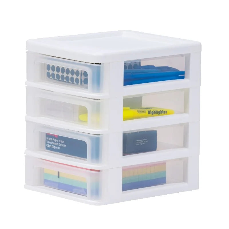 4-Drawer Compact Desktop Organizer