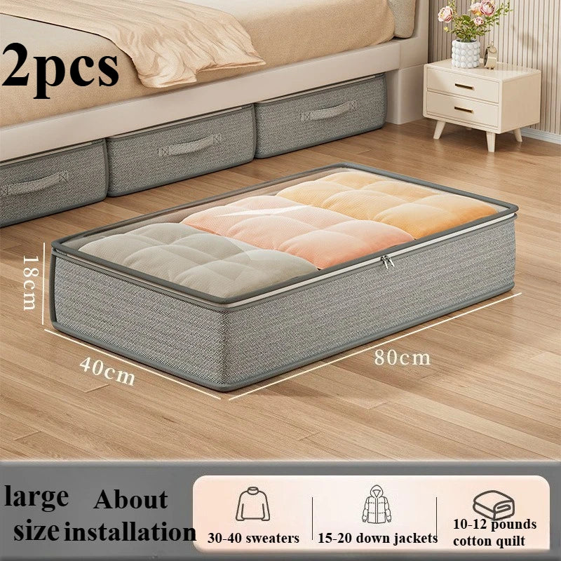 Large Under-Bed Storage Boxes — Set of 2
