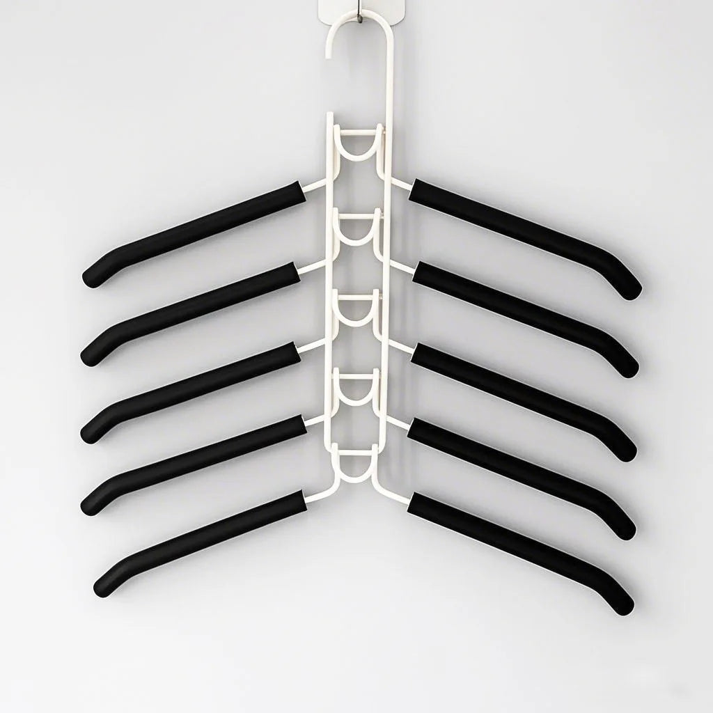 Multi-Layer Space-Saving Metal Clothes Hanger
