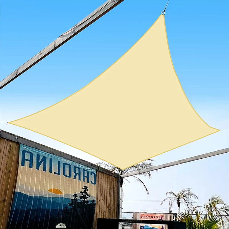 Rectangular Sun Sail – UV Resistant Breathable Poly Cotton Shade for Patio & Camping