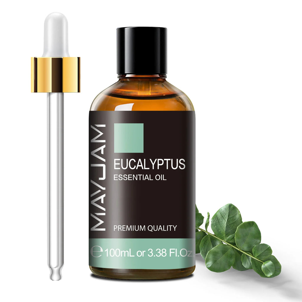 MAYJAM 100ml Pure Plant Essential Oil — Mint, Bergamot, Patchouli, Lemongrass & More