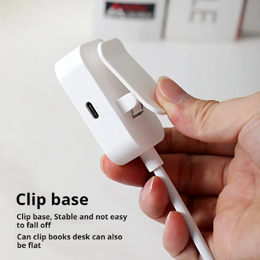 Portable Clip-On Reading Light — 3 Colour Modes, Eye Protection