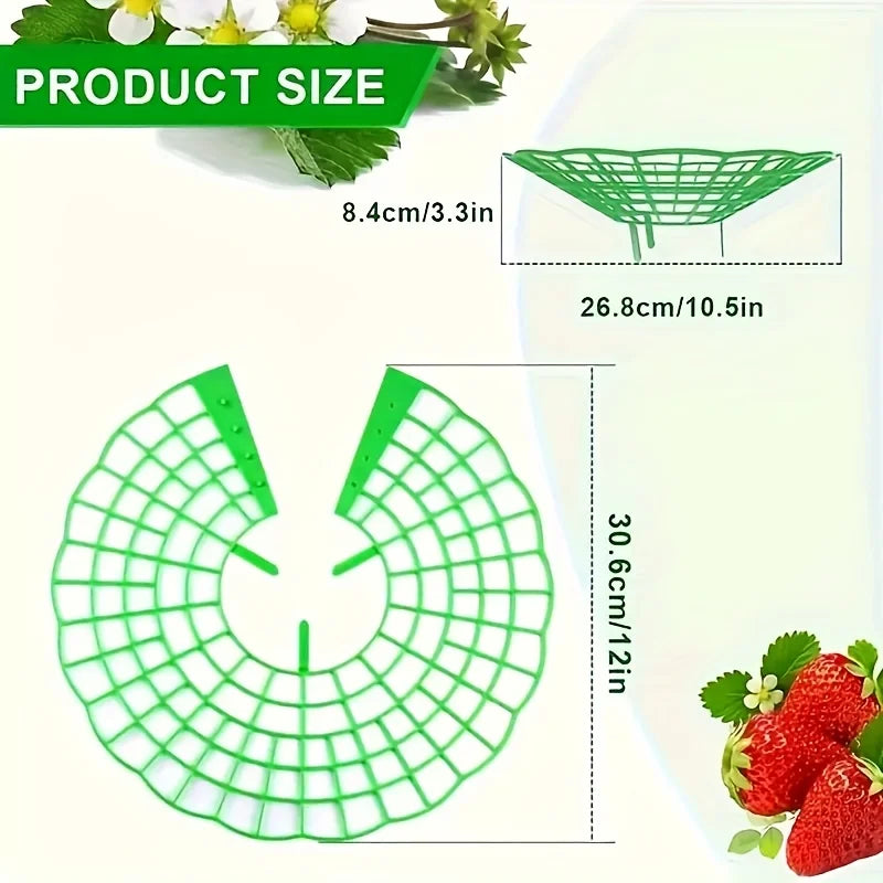 3-Legged Strawberry & Watermelon Plant Support Frames – Easy Assembly Planting Racks (10 pcs)