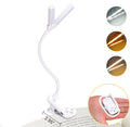 Dual-Head Touch Reading Light — Wide Illumination, USB Rechargeable