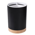 Rotatable Cutlery & Utensil Holder — Detachable, 3-Section, with Drain