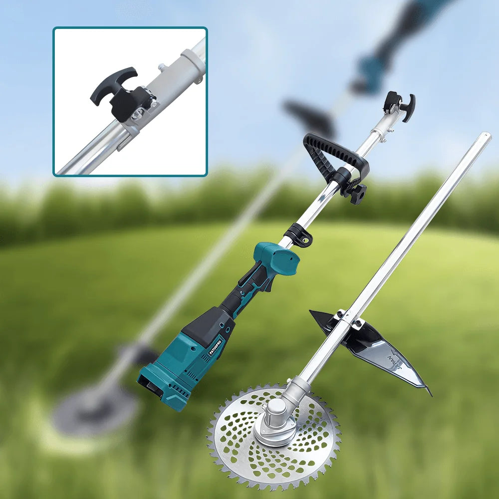PATUOPRO 9-Inch Brushless Cordless Grass Trimmer – Portable Electric Lawn Mower for Makita 18V Battery (Battery Not Included)