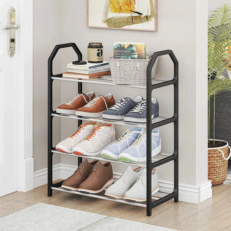 4-Tier Assembly Shoe Rack — Multifunctional Storage