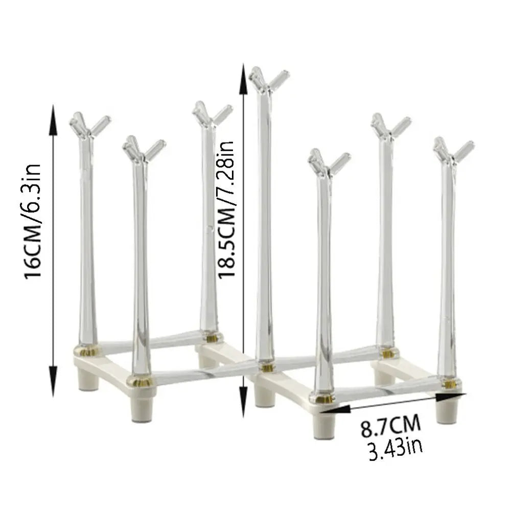 Retractable Cup & Bottle Drying Rack — BPA-Free, Non-Slip, Countertop