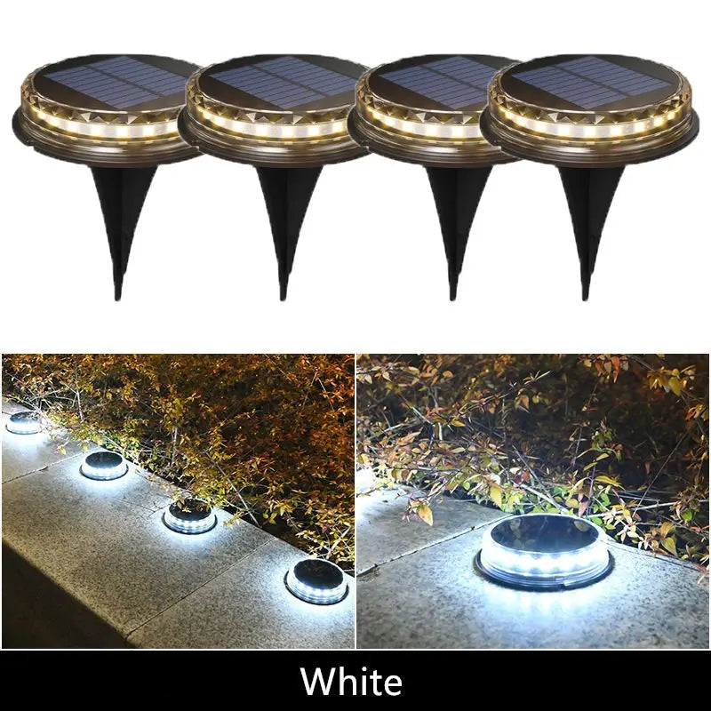 Solar LED Underground Light Outdoor Garden Ground Lights Waterproof Underground Light Landscape Lights For Gardens Lawns Paths