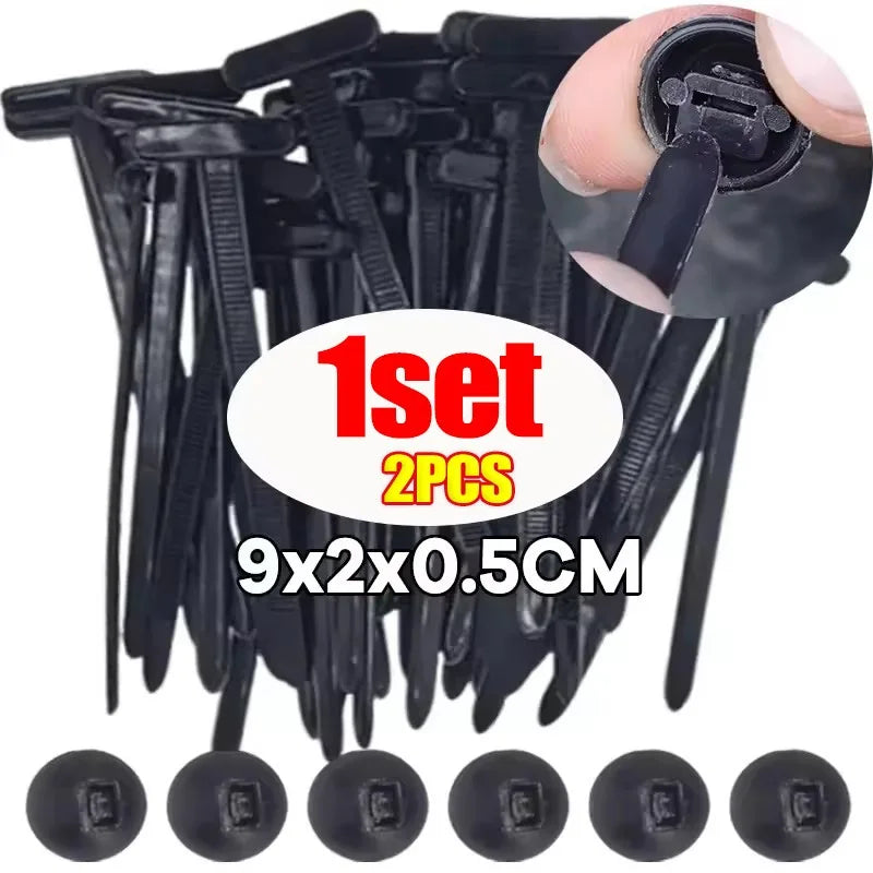 Nylon Self-Locking Zip Ties with Pin Button — Heavy Duty Fastening Strap