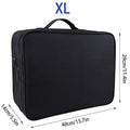 Large Capacity Travel Makeup Case — Adjustable Dividers & Shoulder Strap