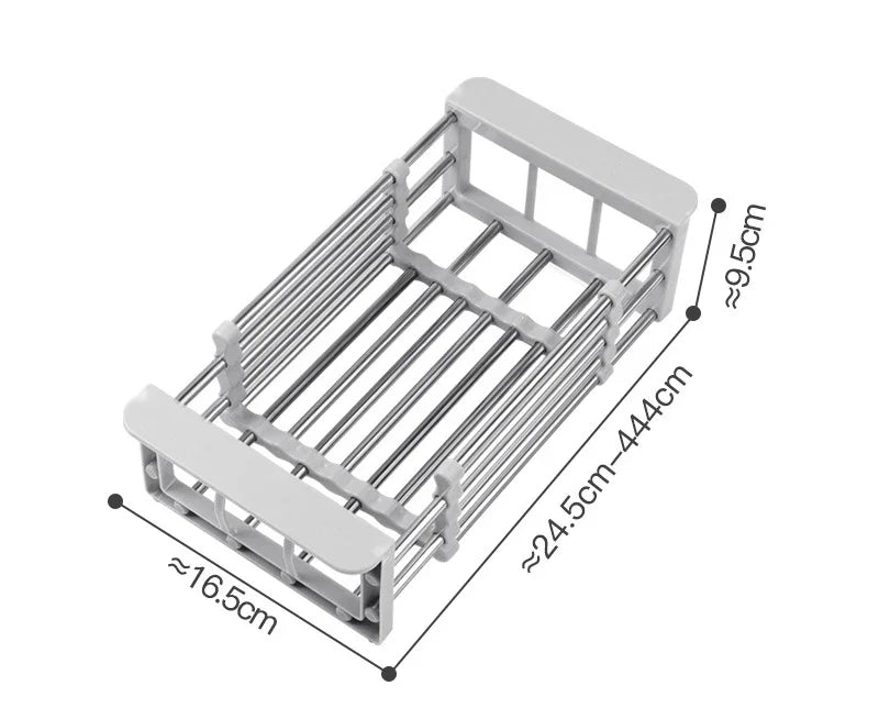 Retractable Stainless Steel Sink Drain Basket