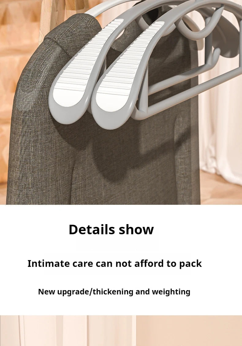 Non-Slip Wide Shoulder Plastic Clothes Hanger