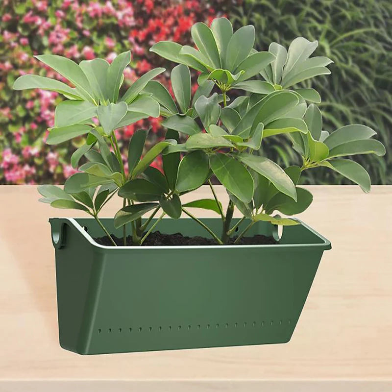 Wall-Mounted Hanging Flower Pot – Vertical Garden Plastic Planting Box