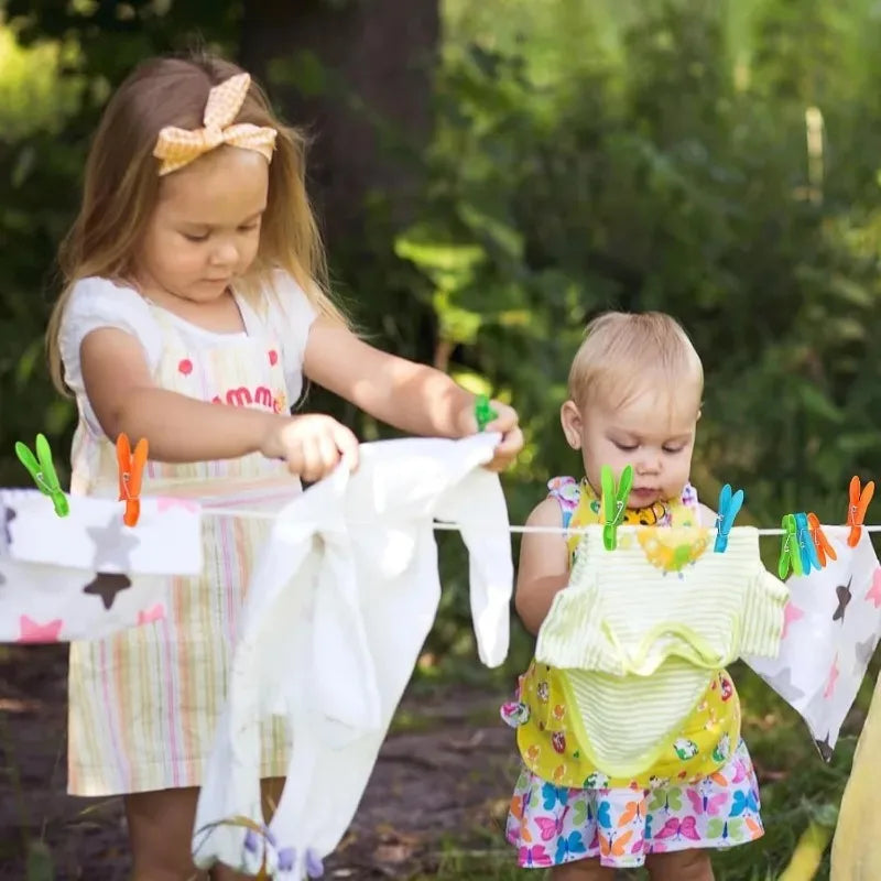 Colorful Plastic Clothespins