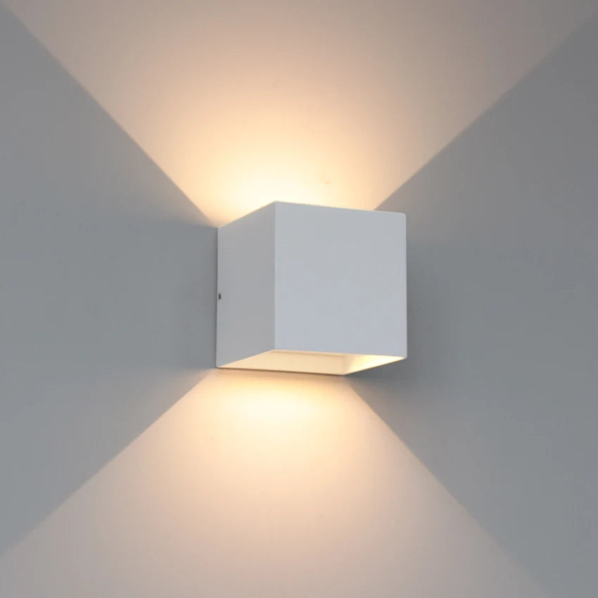 IP65 Waterproof LED Wall Lamp — 6W/12W, Black, White or Grey