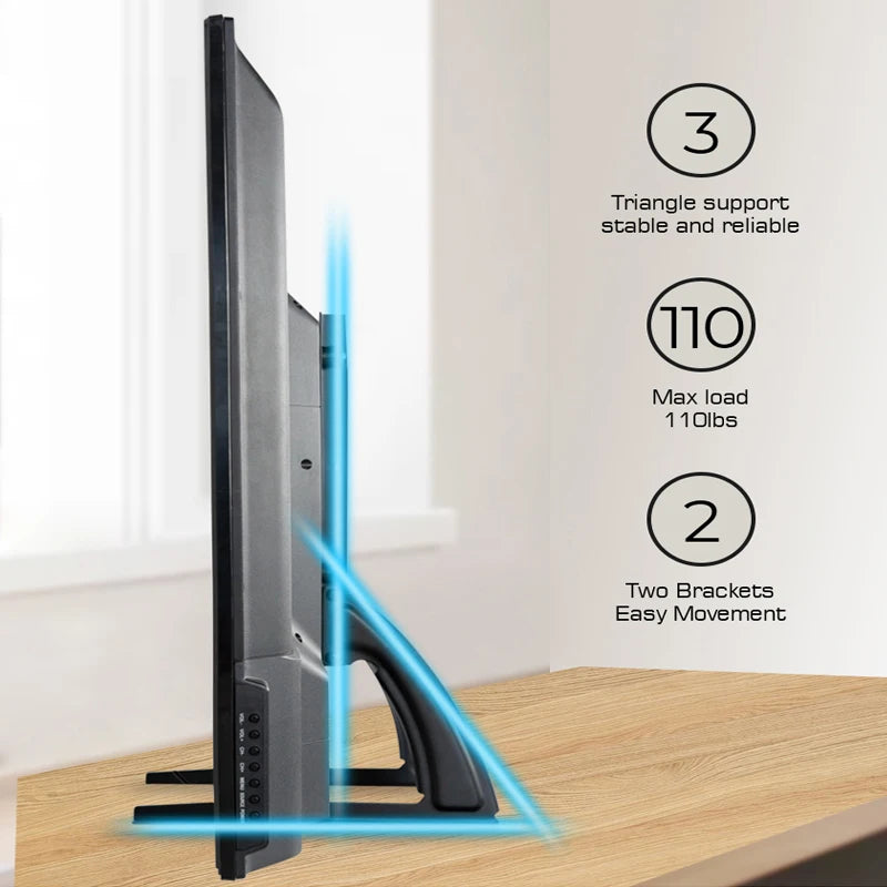 Universal Table Top TV Stand — For 14–42" Flat & Curved Screens