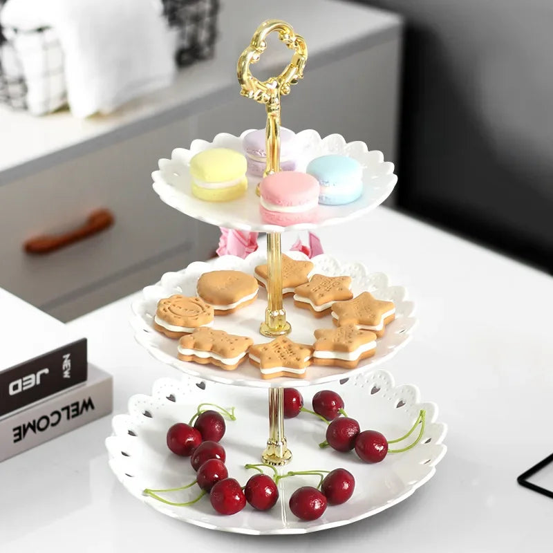 3-Tier Cupcake & Dessert Stand — for Parties, Weddings & Buffets