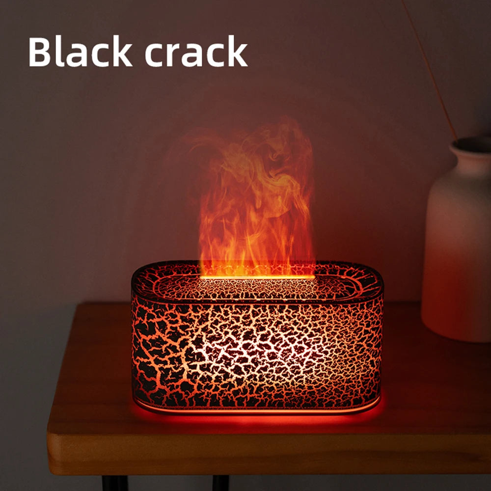 Flame Essential Oil Diffuser — 7 Colour LED Humidifier with Auto-Off