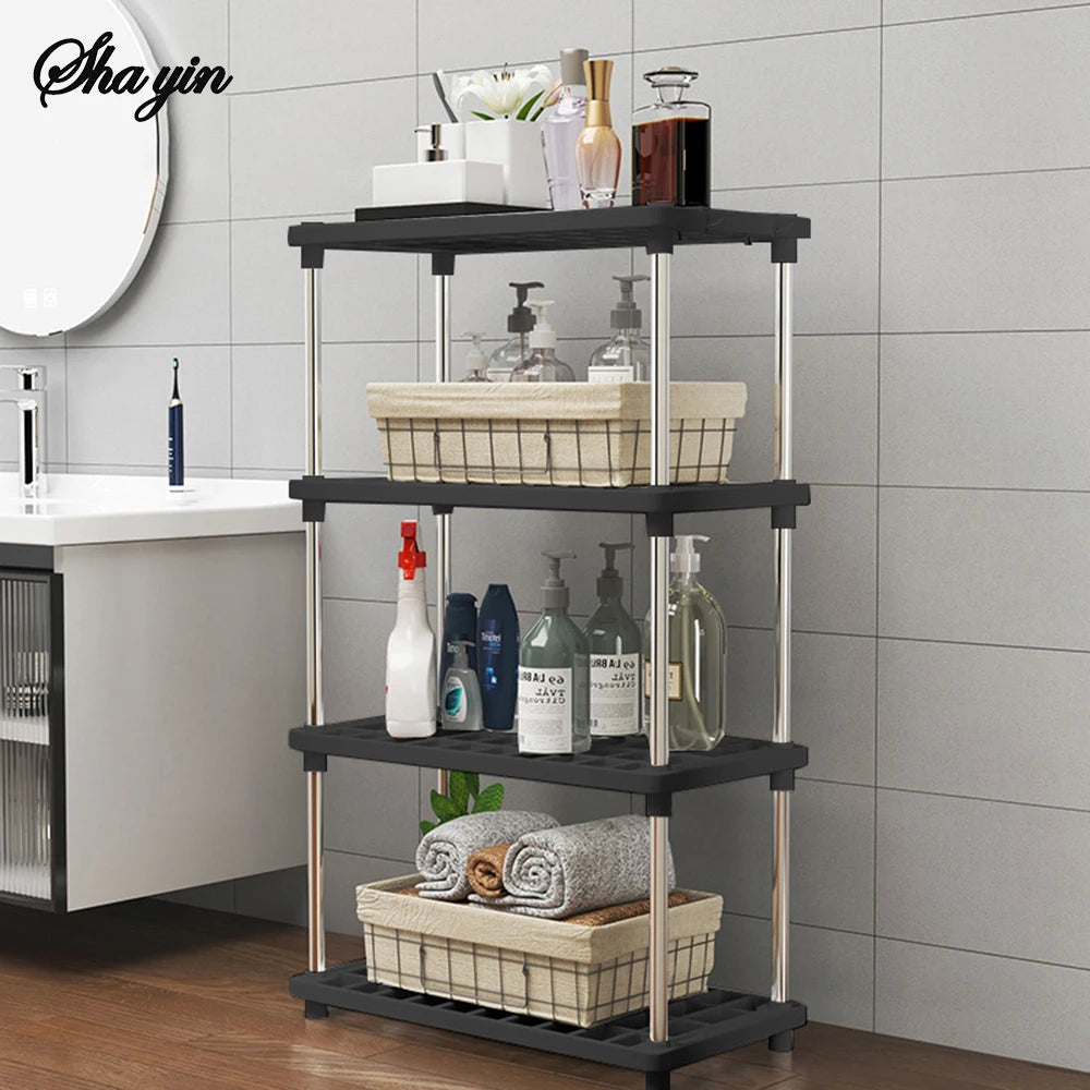 Multi-Level Floor Storage Rack — Kitchen, Bathroom & Living Room