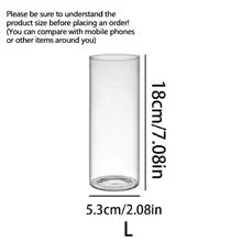 Glass Cylinder Candlestick — Large Capacity Vase & Storage Jar
