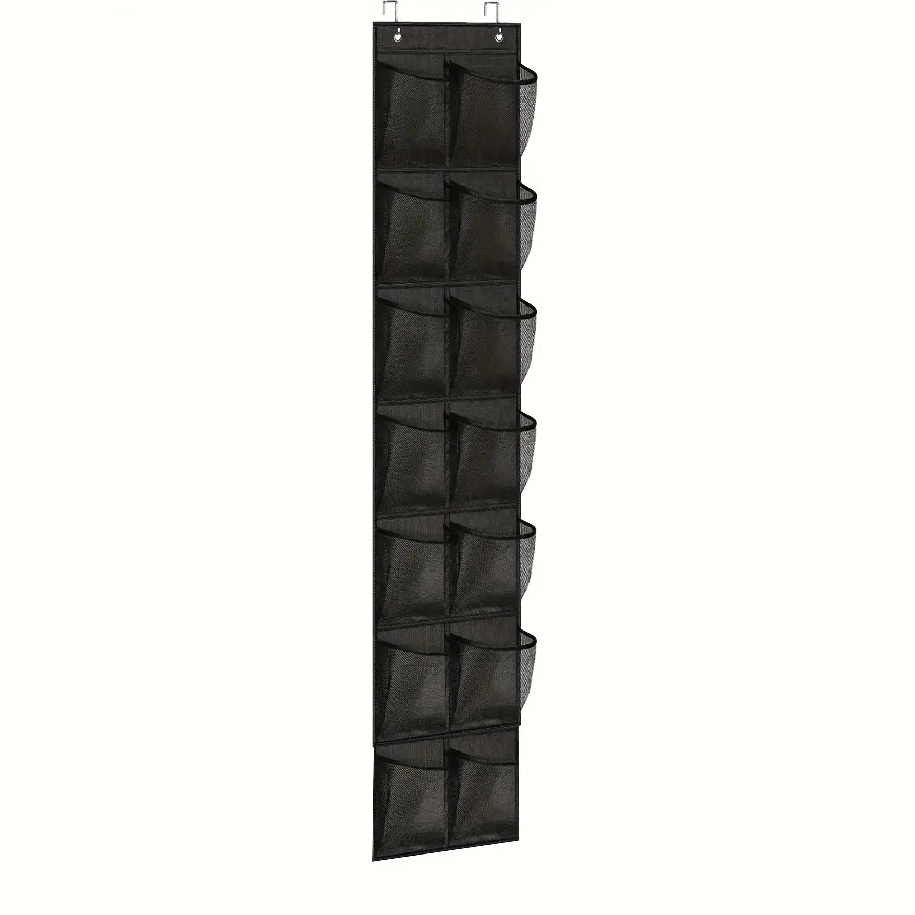 Over-Door Mesh Shoe Organizer — 14, 24 or 40 Grid Pockets, Foldable