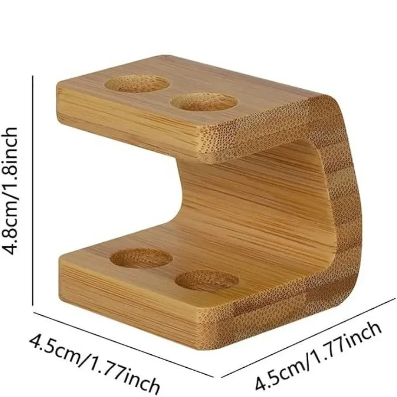 Bamboo Toothbrush Holder Stand — Multi-Slot, Freestanding Bathroom Organizer